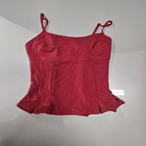 Kimchi Blue Vibrant Red Camisole Top